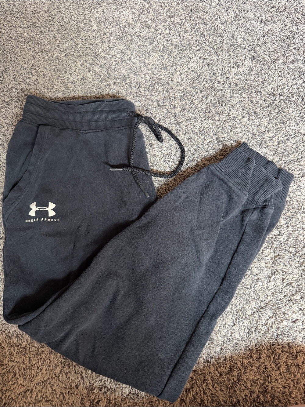 Under Armour women’s  Black Fleece Joggers with Logo